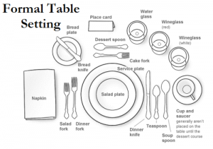 Formal table setting