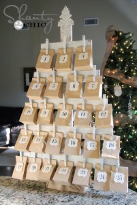 DIY Advent Calendar Tree